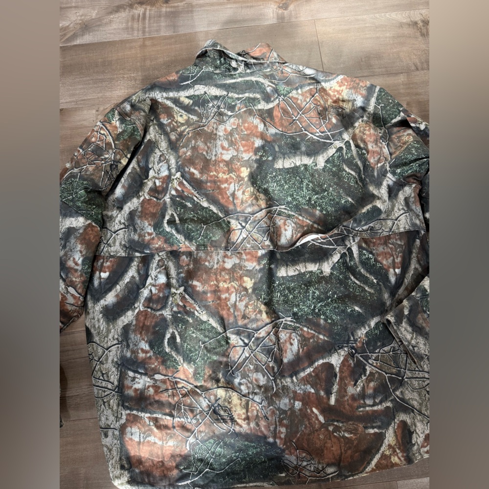 Mothwing Canyon Mimicry 2.0 Camo Print Button Down Shirt Jacket Mens 3XL Tree Di - Picture 12 of 15